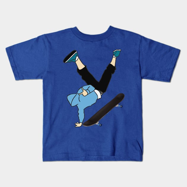 Skateboarding Kids T-Shirt by O.M design